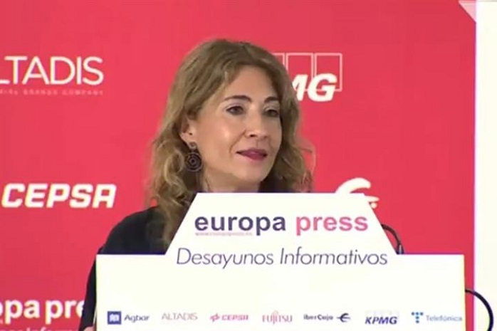 La ministra de Transportes, Movilidad y Agenda Urbana, Raquel Sánchez