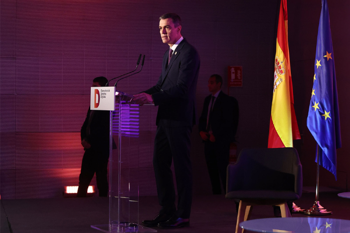 El presidente del Gobierno, Pedro Sánchez, clausura con su intervención el acto de presentación del Observatorio de Derechos Digitales.