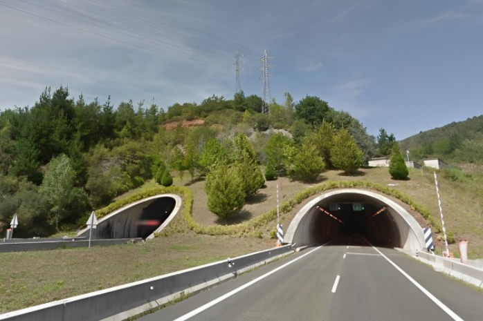 Túnel de Gedo en la A-67 en cantabria