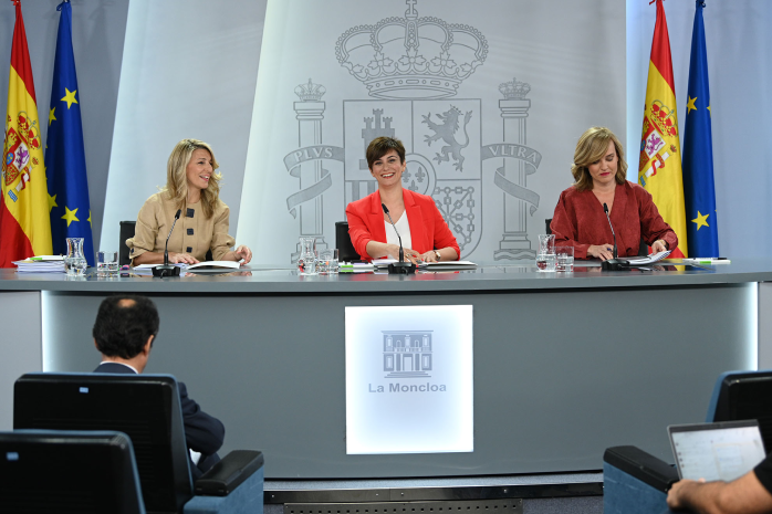 vicepresidenta, segunda, ministra, Trabajo, Economía, Social, Yolanda, Díaz, ministra, Política Territorial, portavoz, Gobierno, Isabel, Rodríguez, ministra, Educación, FP, Pilar, Alegría, rueda, prensa, consejo, ministros