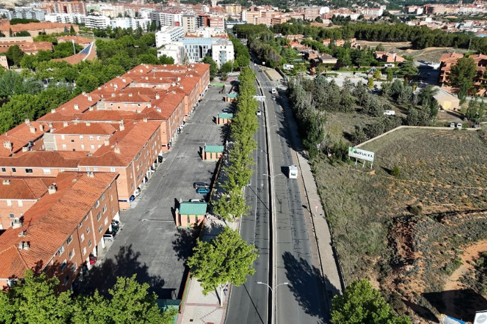 Vista aérea de los trabajos de la primera fase