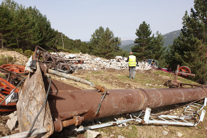 Obras de mejora medioambiental en el Puerto de Navacerrada