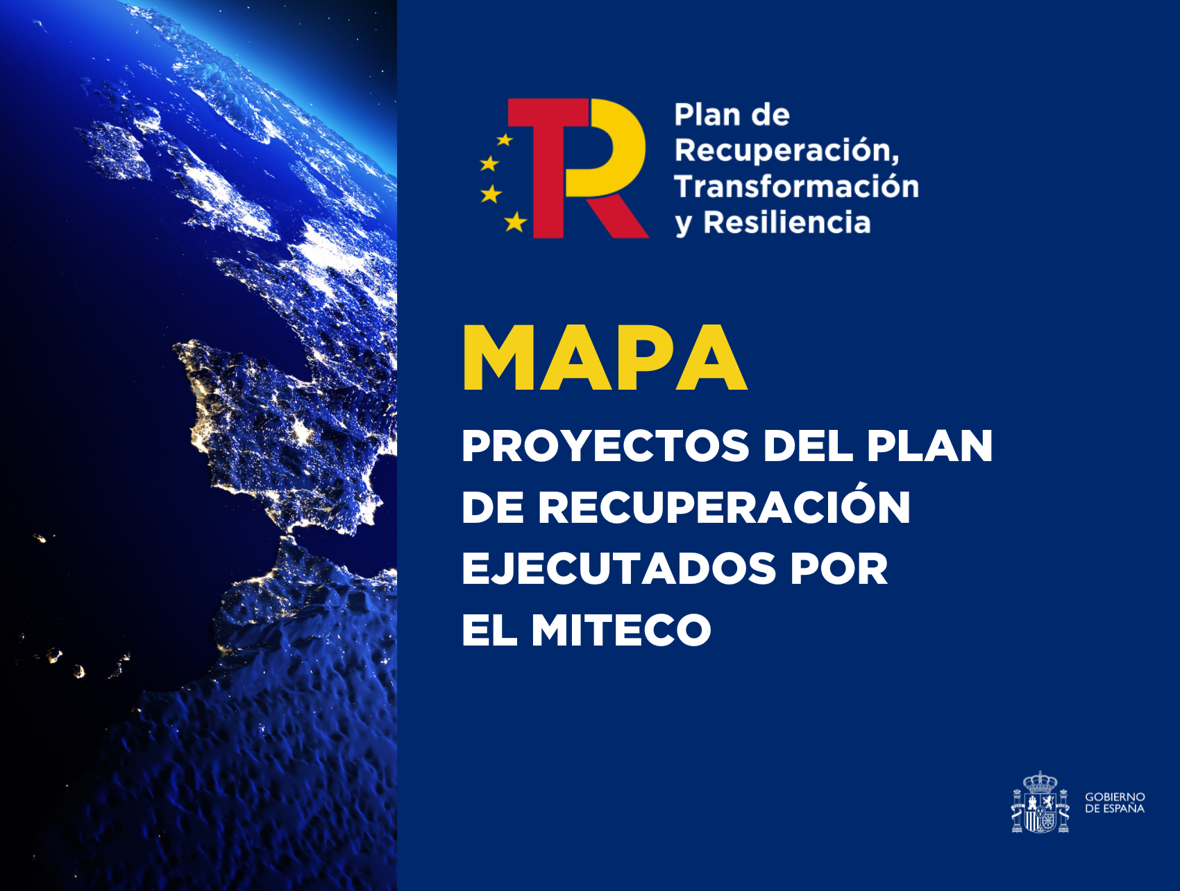 cartela mapa ejecución proyectos MITECO