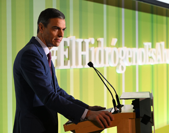 El presidente del Gobierno Pedro Sánchez inaugura la III edición del Día del Hidrógeno de Enagás 