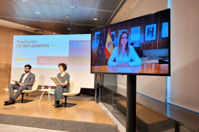  La secretaria de Estado de Energía, Sara Aagesen, durante la presentación  La secretaria de Estado de Energía, Sara Aagesen, durante la presentación de los resultados