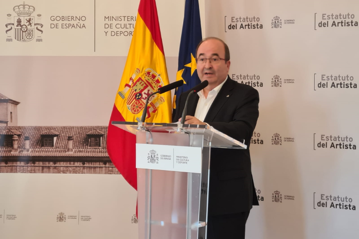 El ministro de Cultura y Deporte, Miquel Iceta, 