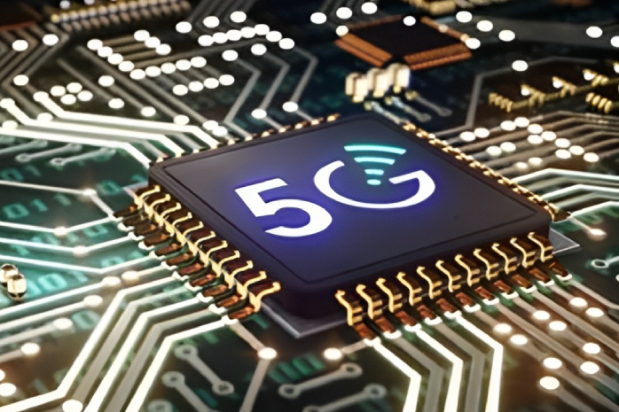 Representación de un chip con la grafía 5g sobre él