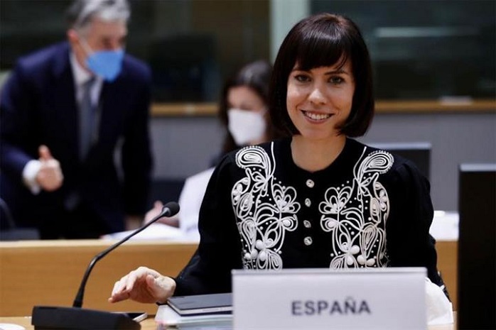 La ministra de Ciencia e Innovación, Diana Morant, en el Consejo de Competitividad de la Unión Europea 