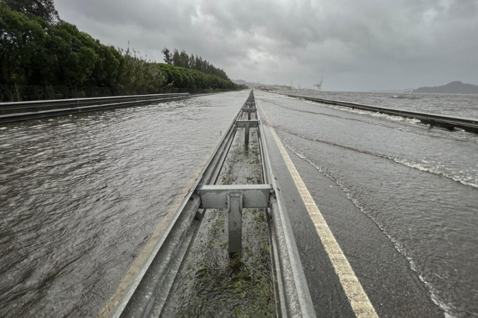 carretera inundada