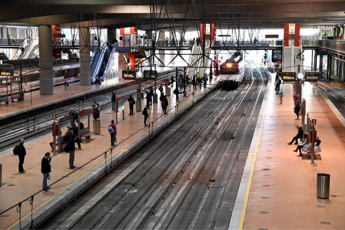 Andenes de la estación de Atocha