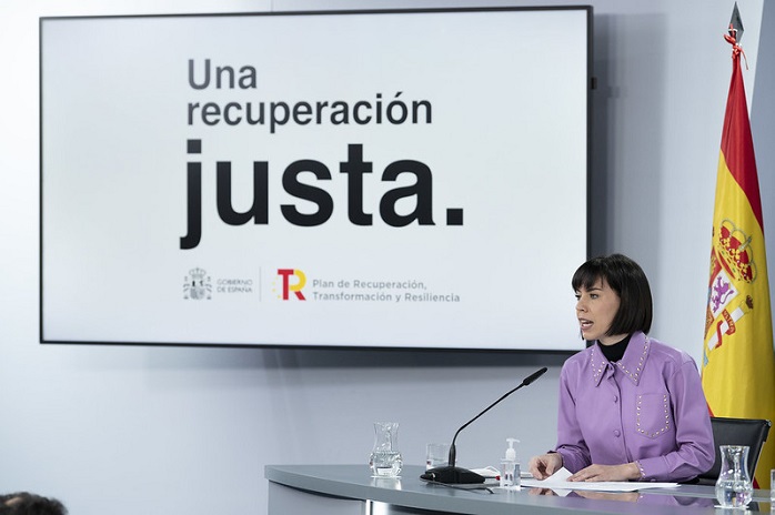 La ministra de Ciencia, Diana Morant, durante la rueda de prensa del Consejo de Ministros