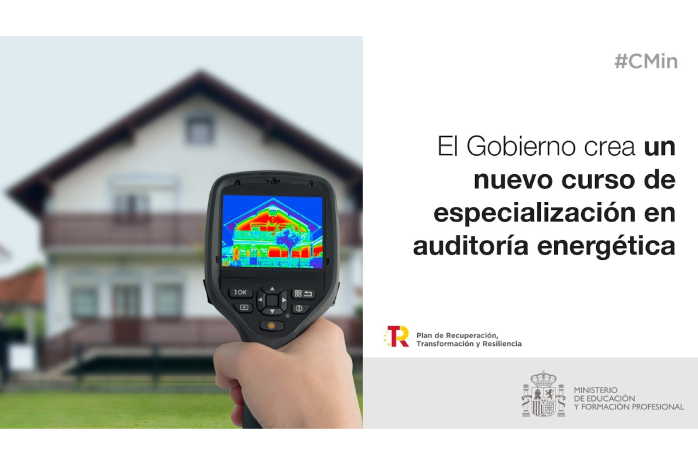 Cartela del nuevo curso de especialización en auditoría energética