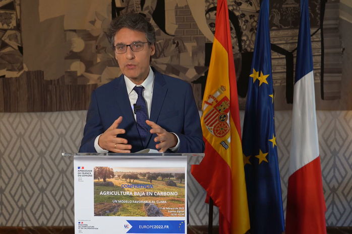 El secretario general de Agricultura y Alimentación, Fernando Miranda, durante su intervención