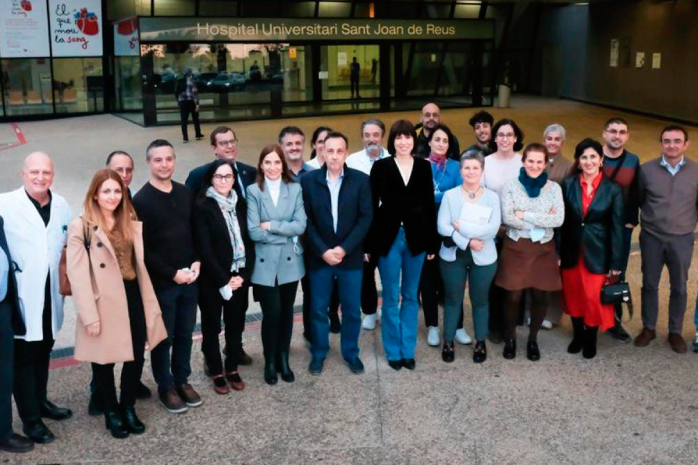 La ministra de Ciencia e Innovación, Diana Morant, en el Hospital Universitario Sant Jordi