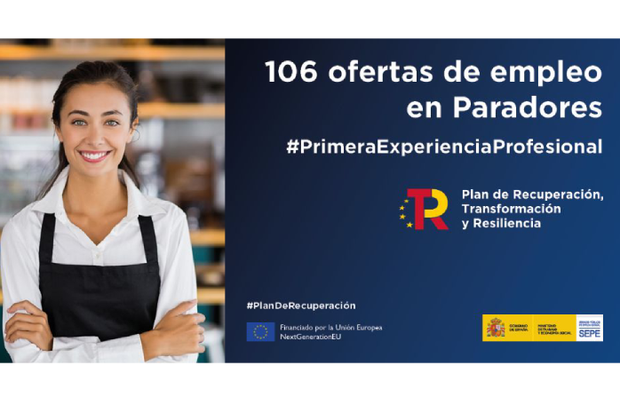 Cartela de la oferta de empleo en Paradores Nacionales