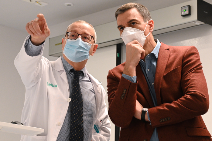 Pedro Sánchez visita Hospital Lozano Blesa Zaragoza