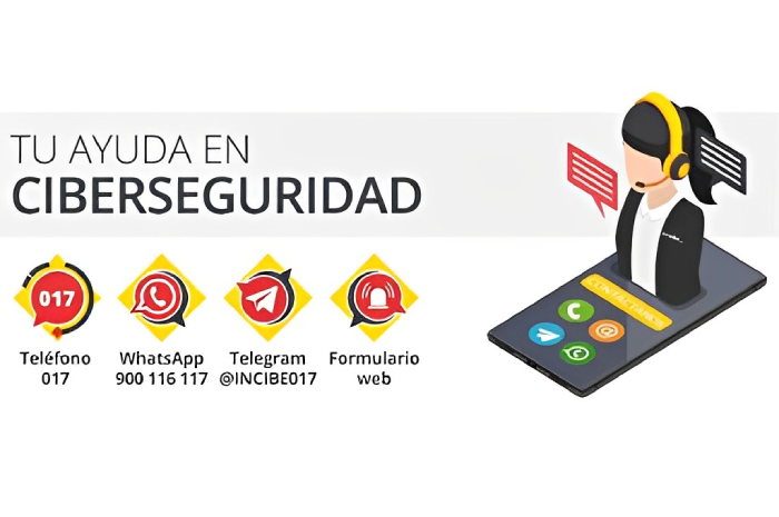 cartel, incibe, telefono, ayuda,017, ciberseguridad