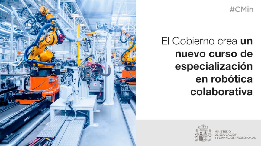 Cartela del nuevo curso de especialización en robótica