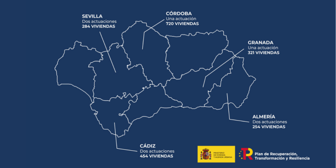 mapa de actuaciones de rehabilitación de viviendas